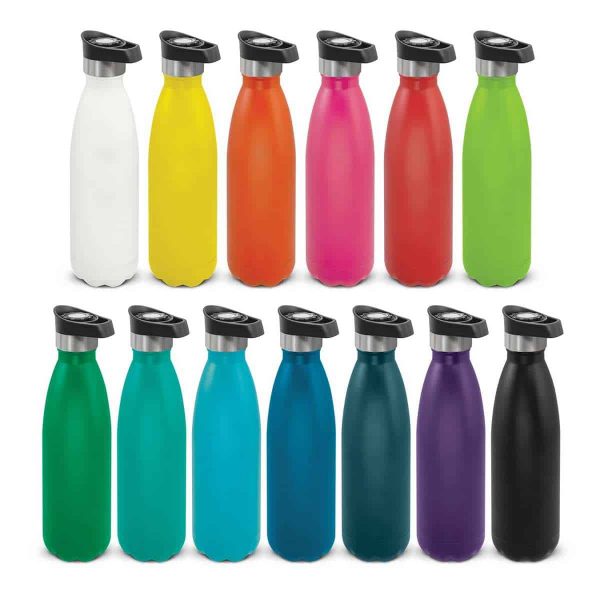 Mirage Powder Coated Vacuum Bottle - Push Button Lid TC-116525