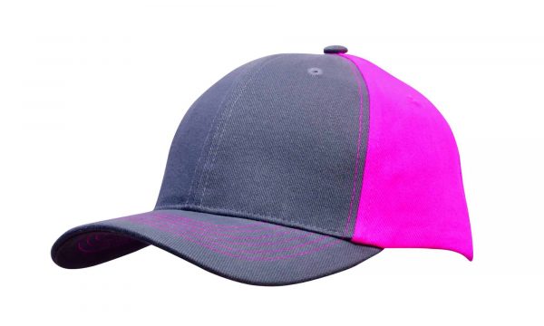 Brushed Heavy Cotton Contrast Cap. HW-4001 - Image 5