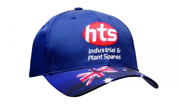 Breathable Poly Twill Waving Flag Cap. HW-4190