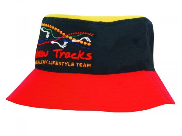 Breathable Poly Twill Multicoloured Bucket Hat. HW-4220