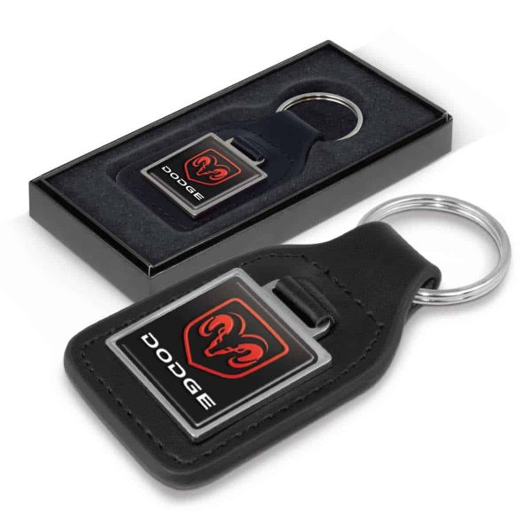 Baron Square Leather Key Ring TC-108597